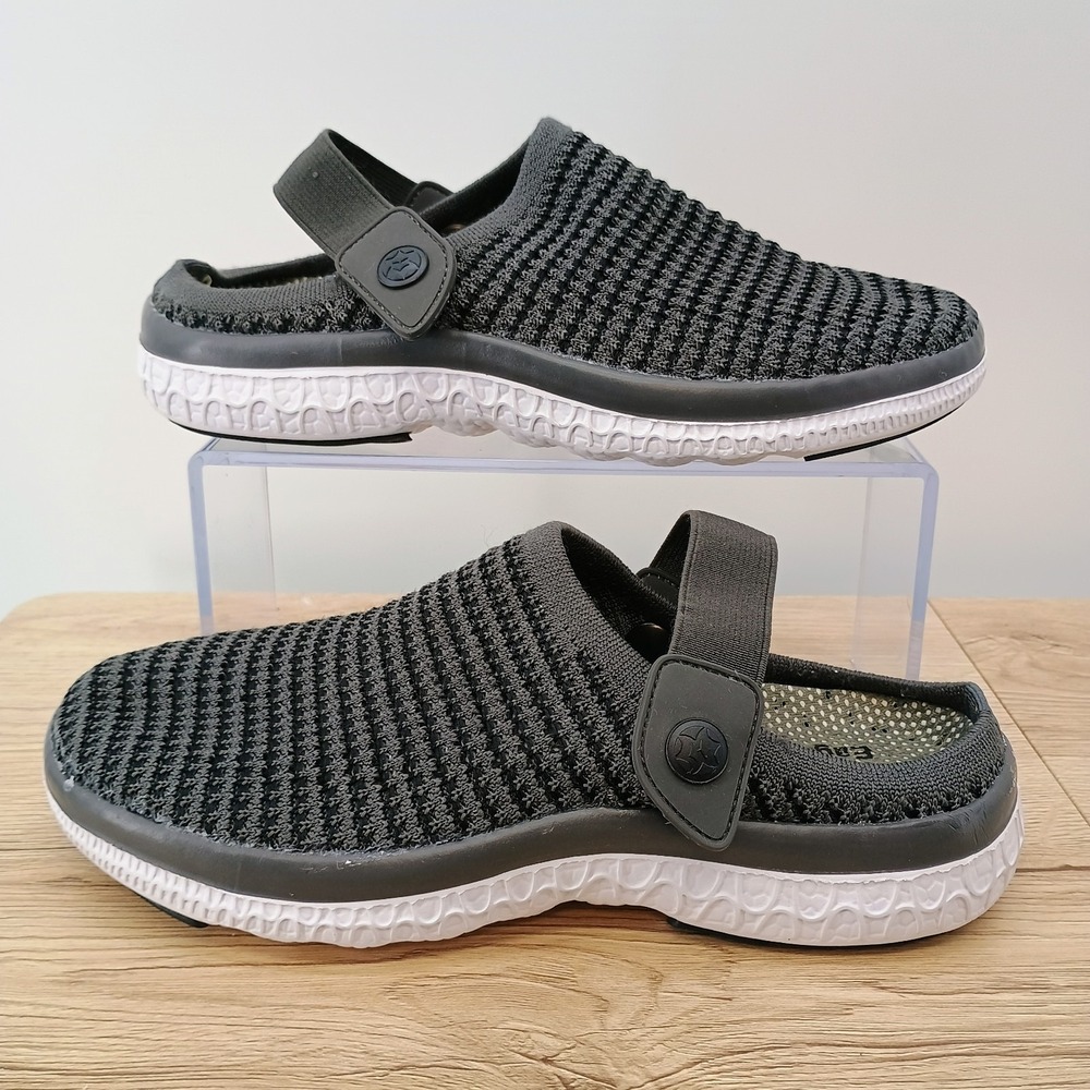 Eagsouni Mesh Water Shoes Womens 7 / 38 Gray Slip On Beach Garden Clogs